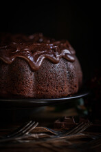 Chocolate Cake On A Plate