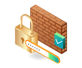 Poster - Server data virus security wall