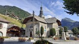 Fototapeta Sypialnia - Eglise de Morzine,  Haute Savoie, Auvergne Rhônes-Alpes, France