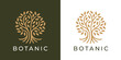 © JoelMasson - Botanic tree of life logo. Natural product plant icon. Botanical wellness spa sign. Luxury floral boutique nature emblem. Premium oak tree symbol. Vector illustration.