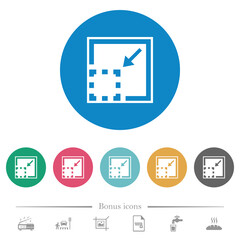 Poster - Minimize element solid flat round icons