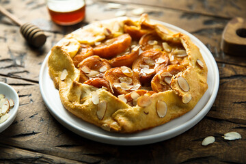 Poster - Traditional homemade apricot galette