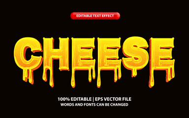 Wall Mural - Cheese editable text effect style