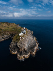 Sticker - vertical view of the lighthouse and the Old Head of Kinsale in County Cork of western Ireland