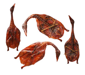 Canvas Print - Smoked duck on white background