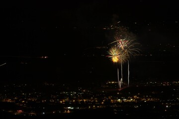 Canvas Print - Fourth of July skyrockets