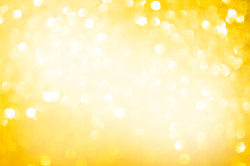 Wall Mural - yellow abstract background with bokeh