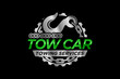 Towing car evacuation logo hook chain design winch truck rescue emergency accident service
