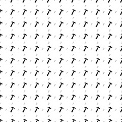 Poster - Square seamless background pattern from geometric shapes are different sizes and opacity. The pattern is evenly filled with big black hammer symbols. Vector illustration on white background