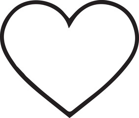 heart, symbol of love and valentine's day. icon isolated