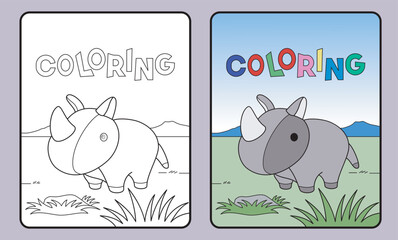 Wall Mural - learn coloring for kids and elementary school.