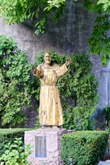 Sticker - Gold Statue in Church Courtyard