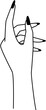 © Maggieway - boho- hand- finger- linear- element- tattoo- black- astrology- delicate- simple- witch- gesture- esoteric- vector- line- alchemy- sketch- doodle- feminine- bohemian