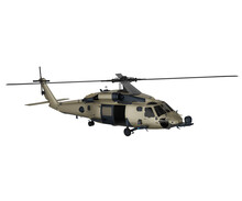 Beige Realistic Helicopter 3d Rendering