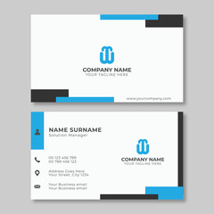 Modern business card design template. decoration name card design