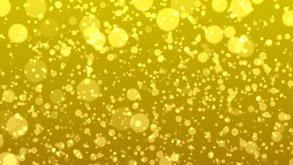 Wall Mural - abstract bokeh background, yellow particles