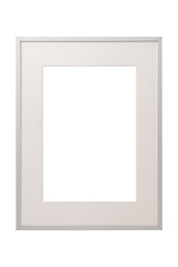 Empty white picture frame mockup template isolated, White blank picture frame, vertical picture frame.