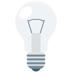 Sticker - Bulb Colored Vector Icon