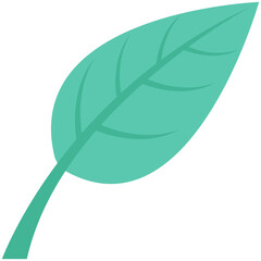 Sticker - Leaf Colored Vector Icon