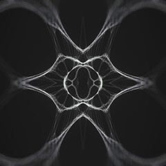 Aufkleber - Abstract organic structure. Creativity background. Concept design. 3d rendering digital illustration