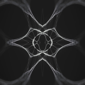 Abstract organic structure. Creativity background. Concept design. 3d rendering digital illustration