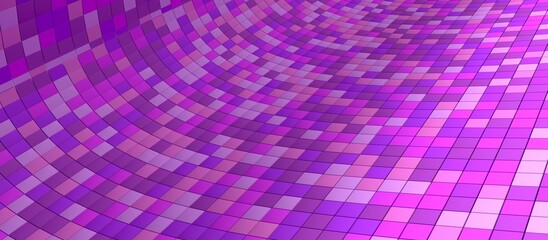 Leinwandbilder - small tiles of pink colors on a large area. 3d render