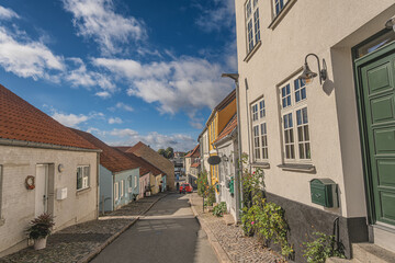 Wall Mural - Old streets of Soenderborg in Denmark