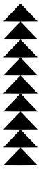 Poster - Up arrow simple symbol. PNG with transparent background.