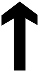 Poster - Up arrow simple symbol. PNG with transparent background.