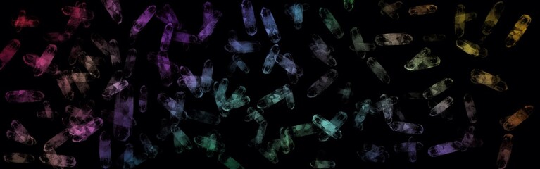 Wall Mural - water coloured gems on a black background wallpaper