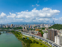 Top View Of Taipei City Downtown
