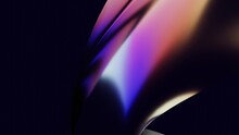 Abstract 3d Render Iridescent Neon Holographic Twisted Wave In Motion. Vibrant Gradient Design Element For Banner, Background, Wallpaper And Covers.