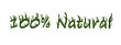100 percent natural ,logo