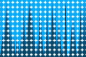 Poster - Abstract blue circles with background illustration innovation.