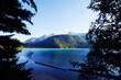 View of Diablo Lake, North Cascades National Park, Washington State, United States, North America
