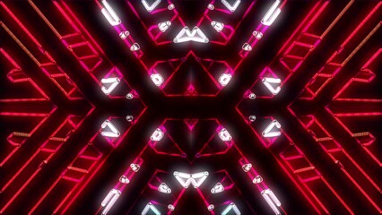 Poster - Glowing lines. Computer generated 3d render
