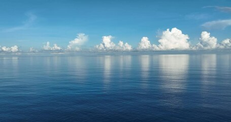 Poster - Blue sea water surface on sky