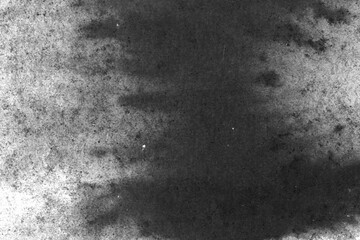 Poster - black and white texture of old paper with water stains as a background.