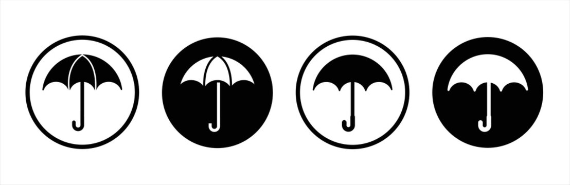 Umbrella icon set. Umbrella icon with simple design. Vector illustration