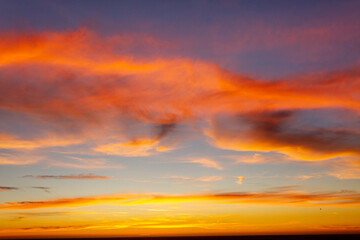 Wall Mural - Colorful sunset in the sky