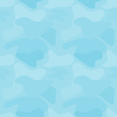 camouflage bright blue seamless pattern and background. clean and minimal seamless pattern.