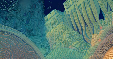 gaming abstract organic lines as panorama wallpaper background