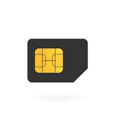 Poster - SIM card for phones on a white background. Vector illustration