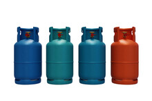  LPG Gas Cylinder No Text On The Gas Tank. - 3D Render