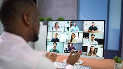 Poster - Video Conference Webinar Online Call Meeting