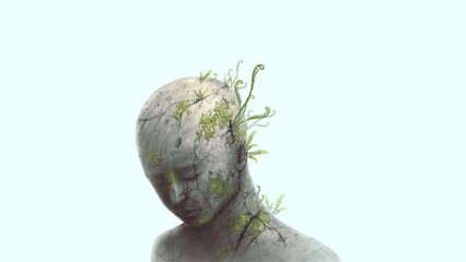concept art of nature, life, hope, freedom, environment and spiritual. conceptual surreal artwork. a