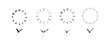 © selim - round wall clock on white background