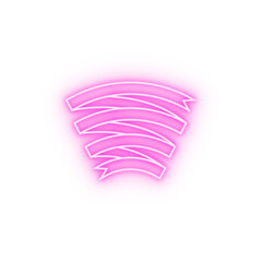Poster - Banner ribbon neon icon