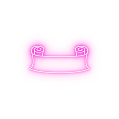 Poster - Banner ribbon neon icon