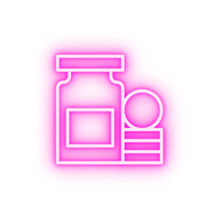 Poster - Quit smoking bupropion neon icon